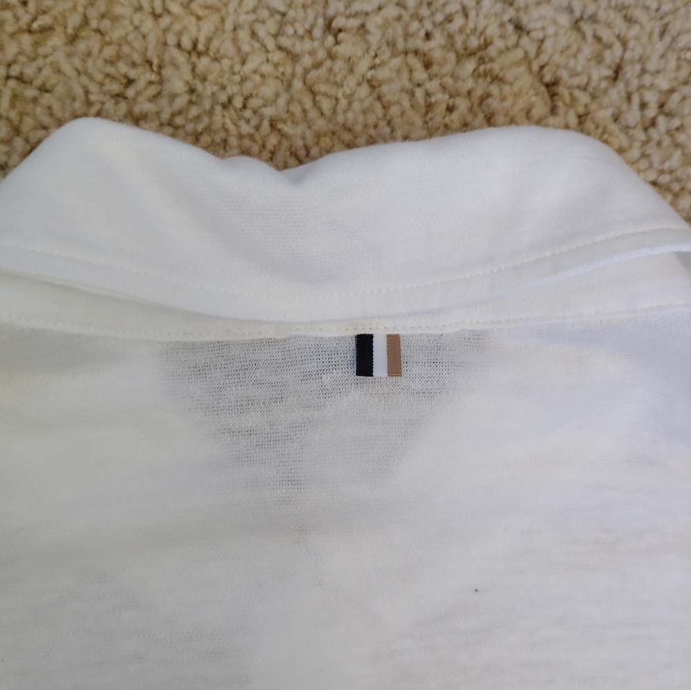 NEW Boss White Polo Shirt - Picture 3 of 6
